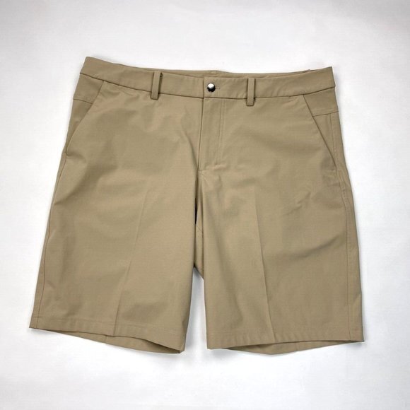 Lululemon The Works Short 11" Warpstreme Mens 40? EUC Pockets Stretch To‎ + from - Picture 1 of 16